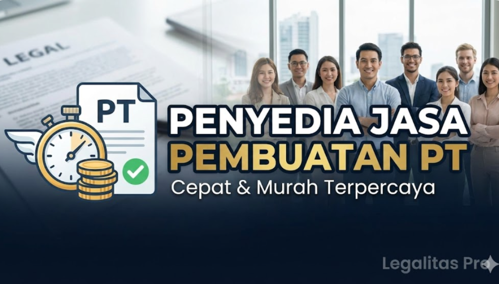 Penyedia Jasa Pembuatan PT Cepat & Murah Terpercaya