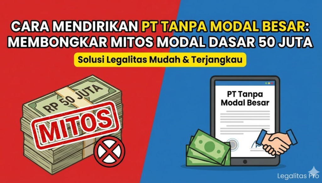 Cara Mendirikan PT Tanpa Modal Besar: Membongkar Mitos Modal Dasar 50 Juta