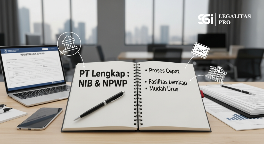 Pendirian PT Lengkap NIB & NPWP, Fasilitas Lengkap Mudah