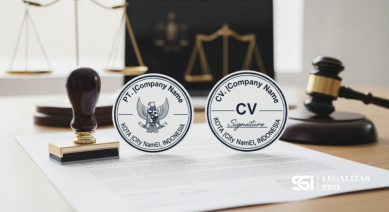 Format Desain Stempel PT dan CV yang Benar Secara Hukum